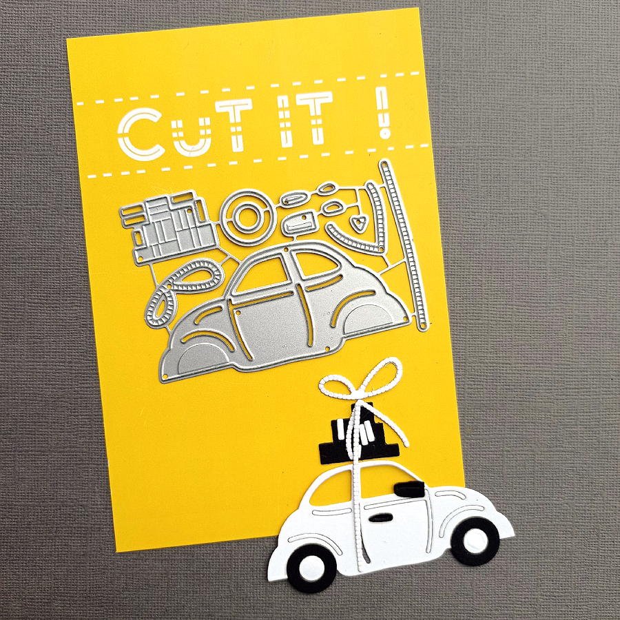 Нож для вырубки Cut it! "Машина с подарками"