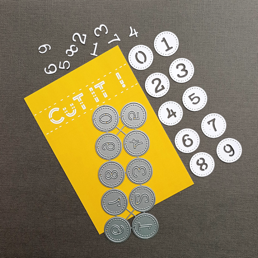 Нож для вырубки Cut it! "Цифры в кружочках"