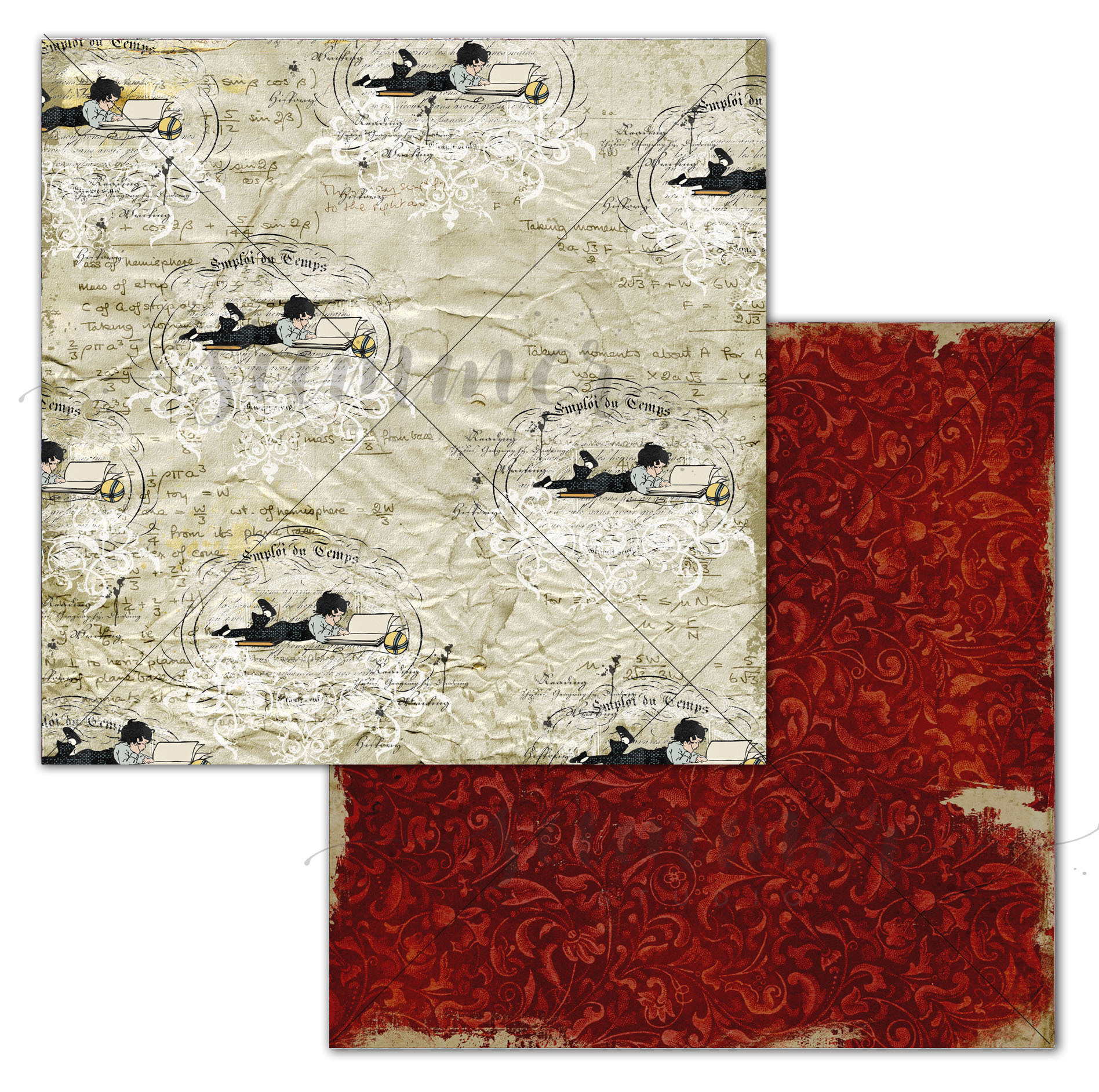 Бумага Summer studio "Back to school" Library (SMST258)