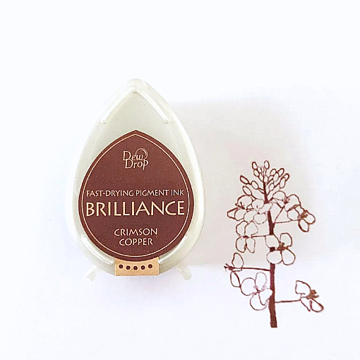 Чернильная подушечка капля "Brilliance" Crimson Copper Малиновая медь