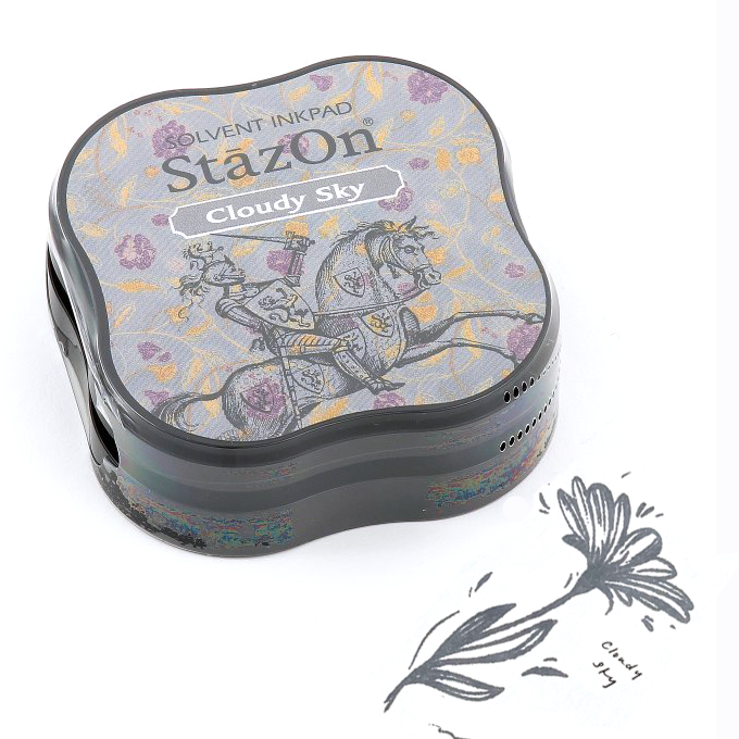 Штемпельная подушечка "StazOn" Cloudi Sky миди упаковка Цвет облачное небо