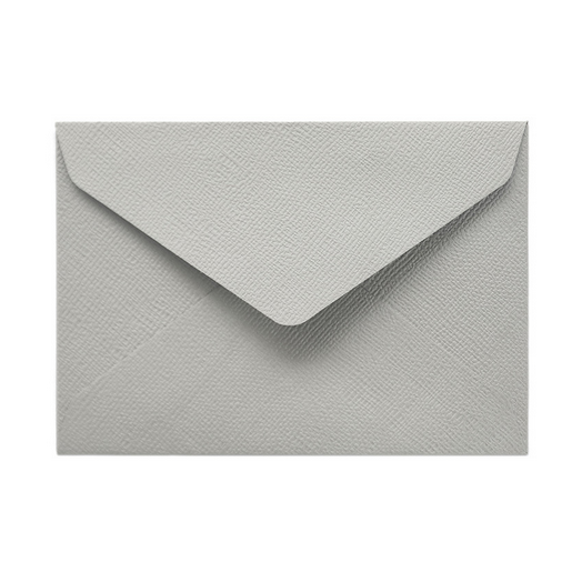 Конверт 11х16 см из бумаги с фактурой грубого льна СЕРЫЙ
