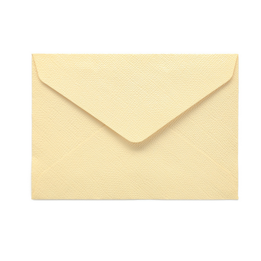 Конверт 11х16 см из бумаги с фактурой грубого льна ВАНИЛЬ