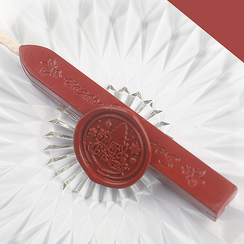 Сургуч с фитилём КРАСНО-КОРИЧНЕВЫЙ 10гр