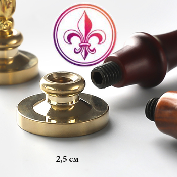 Сургучная печать "Геральдическая лилия"