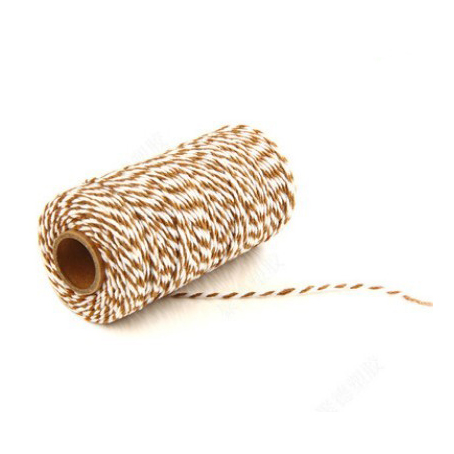 Шнур двухцветный 2 мм, Цвет бежевый/белый