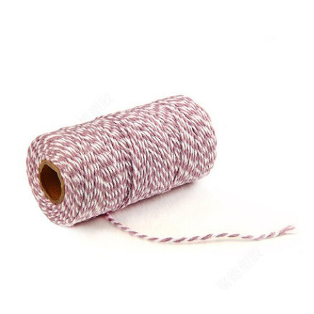 Шнур двухцветный 2 мм, Цвет сиреневый/белый