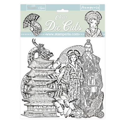 Набор прозрачных высечек Stamperia «Sir Vagabond in Japan»