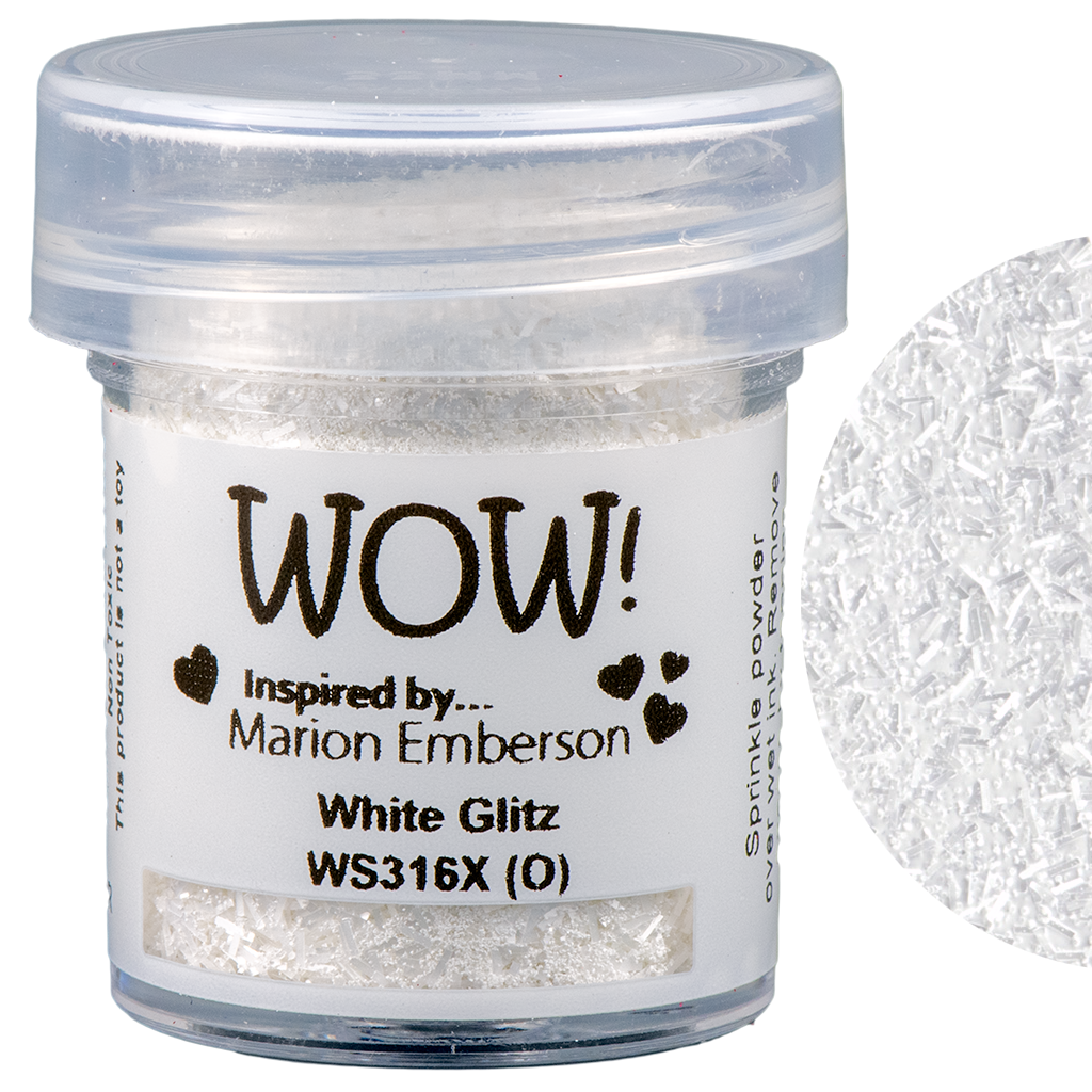 Пудра для эмбоссинга WOW! White Glitz