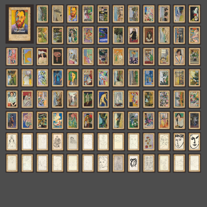 Набор картинок «To artists Matisse» в коробочке