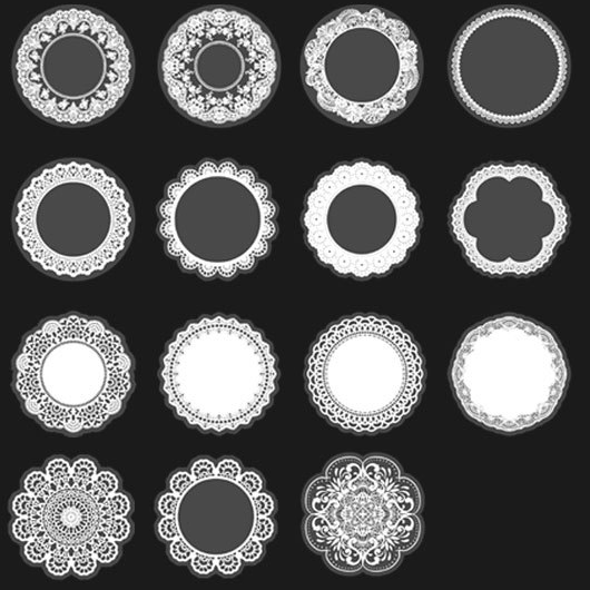 Набор наклеек на прозрачной основе "Салфеточки"