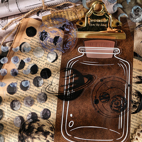 Ацетатные наклейки "Космос в банке"