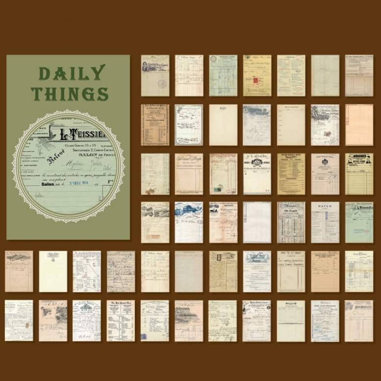 Набор картинок из кальки «Daily Things» в виде книжки