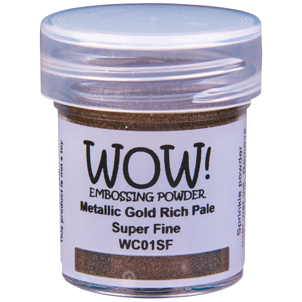 Пудра для эмбоссинга WOW! Metallic Gold Rich Pale Super Fine