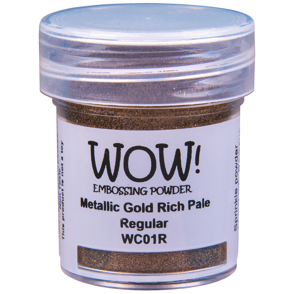 Пудра для эмбоссинга WOW! Metallic Gold Rich Pale Regular