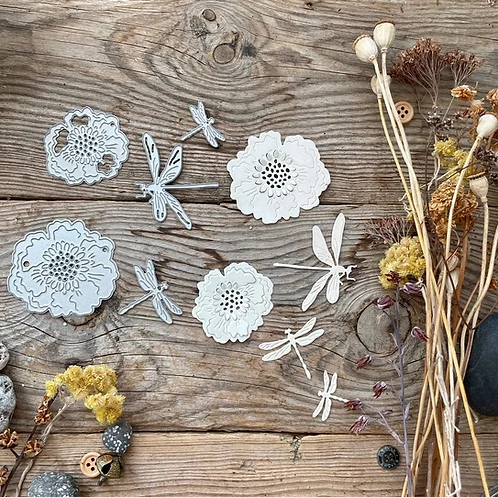 Ножи для вырубки mimi cut "Стрекозы быстрыми кругами"