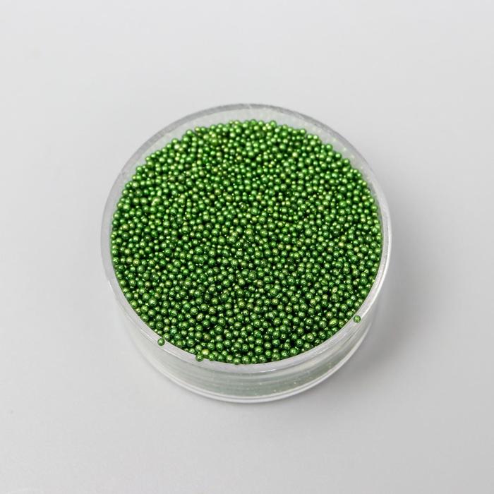 Микробисер стекло Лесной зелёный 10гр