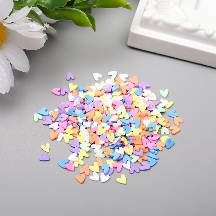 Мини-декор "Разноцветные сердечки"