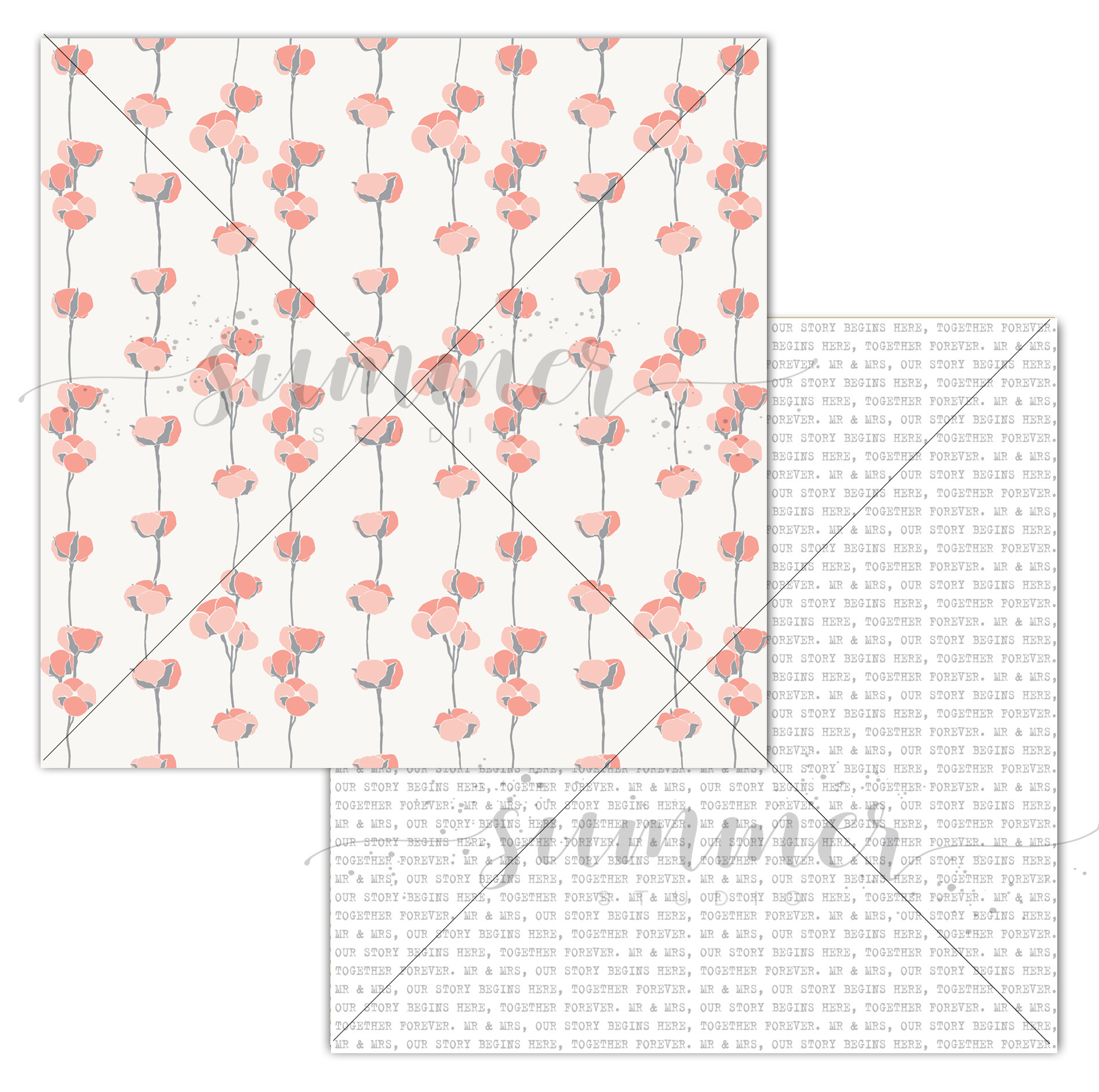 Бумага Summer studio "Our Story" Forever (SMST275)