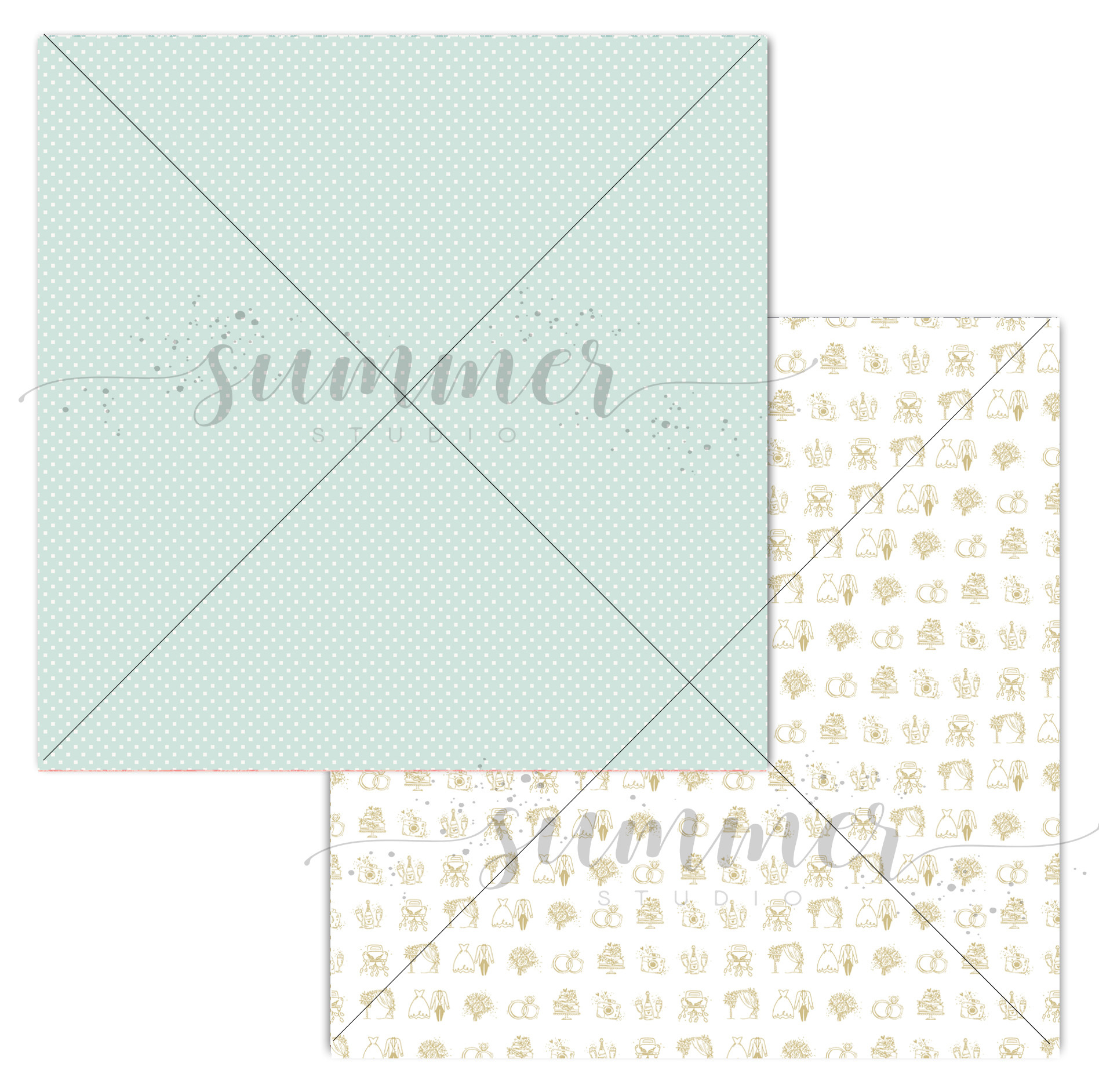 Бумага Summer studio "Our Story" Mr&Mrs (SMST277)