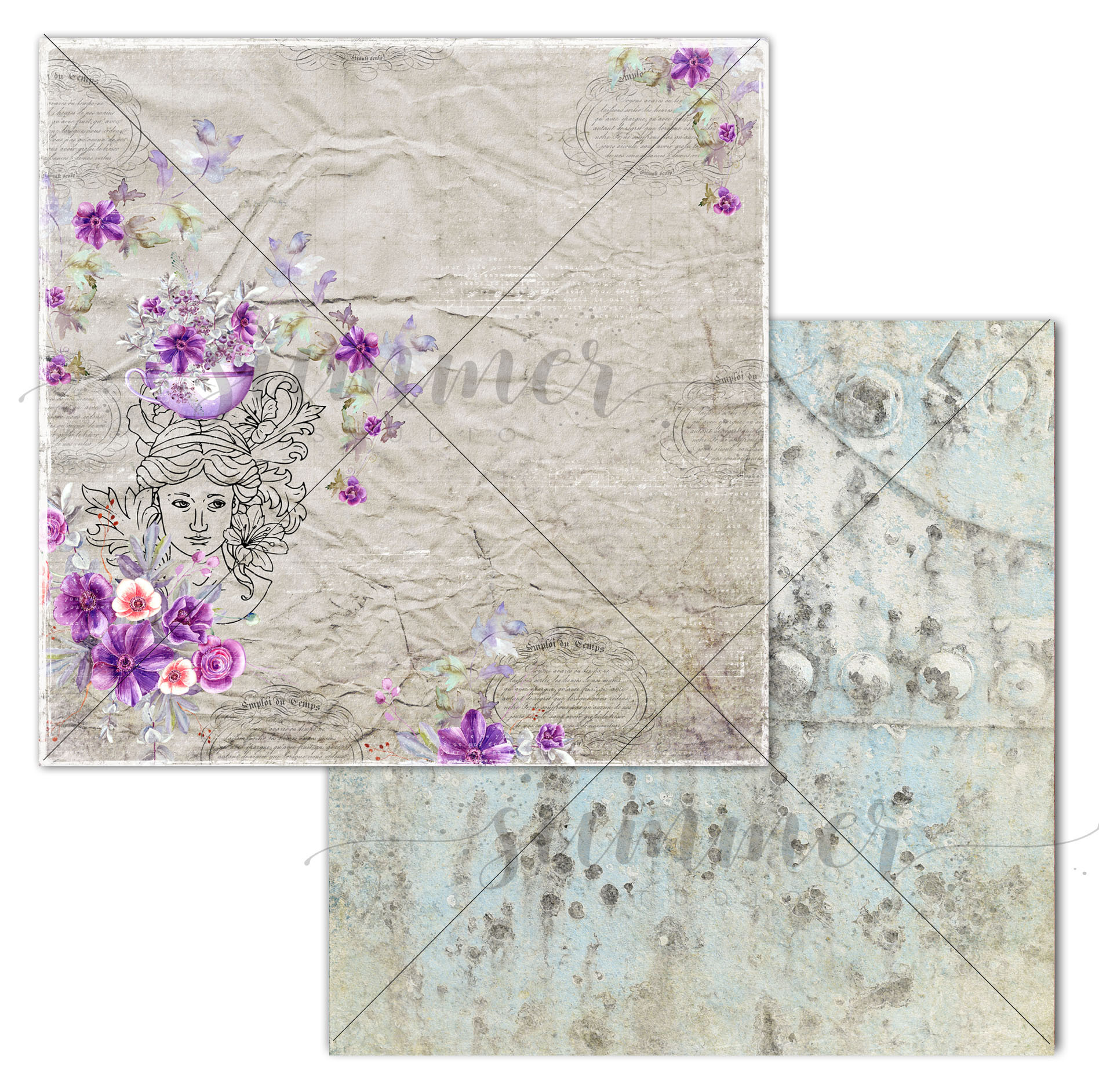 Бумага Summer studio "Amethyst" Serena (SMST282)