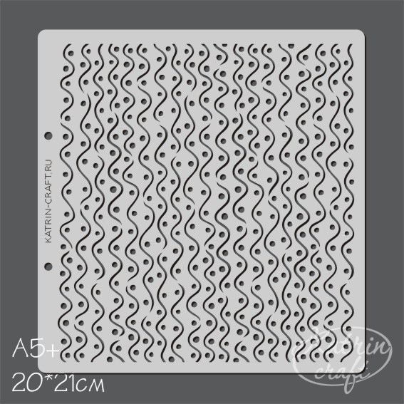 Трафарет Katrin craft 20 х 21 см "Климт №1" Водопад