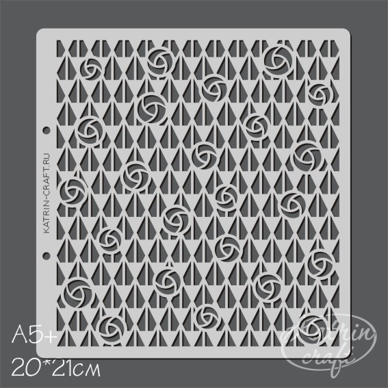 Трафарет Katrin craft 20 х 21 см "Климт №2" Розы