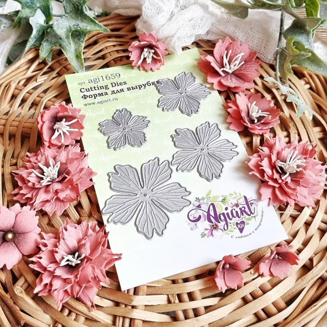 Нож для вырубки Agiart "Нежный Диантус"