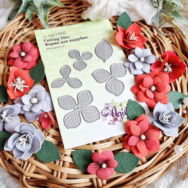 Нож для вырубки Agiart "Гортензия садовая"