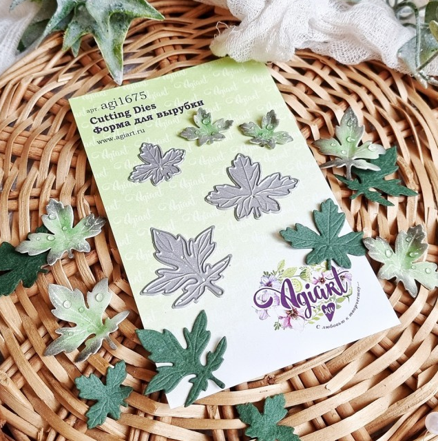 Нож для вырубки Agiart "Листья Хризантемы"
