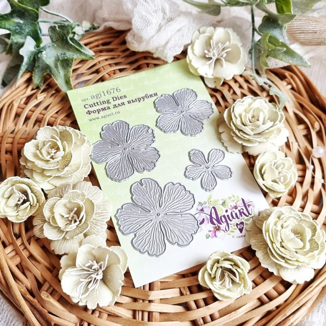 Нож для вырубки Agiart "Цветущая Бегония"
