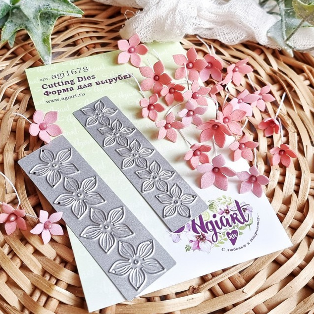 Нож для вырубки Agiart "Мелкоцвет Морозника"