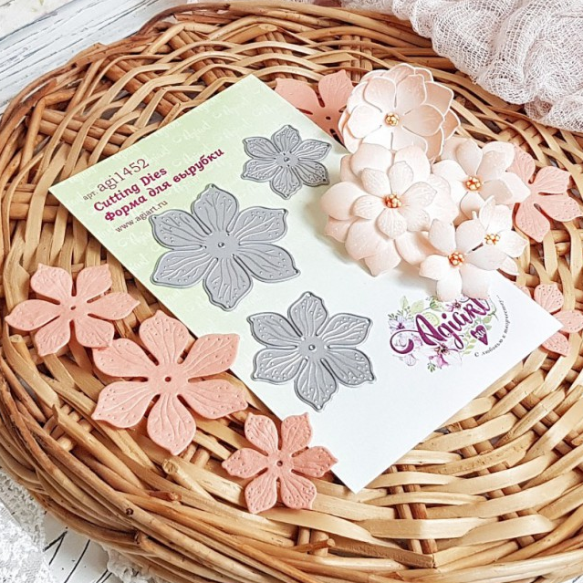 Нож для вырубки Agiart "Прекрасный клематис"