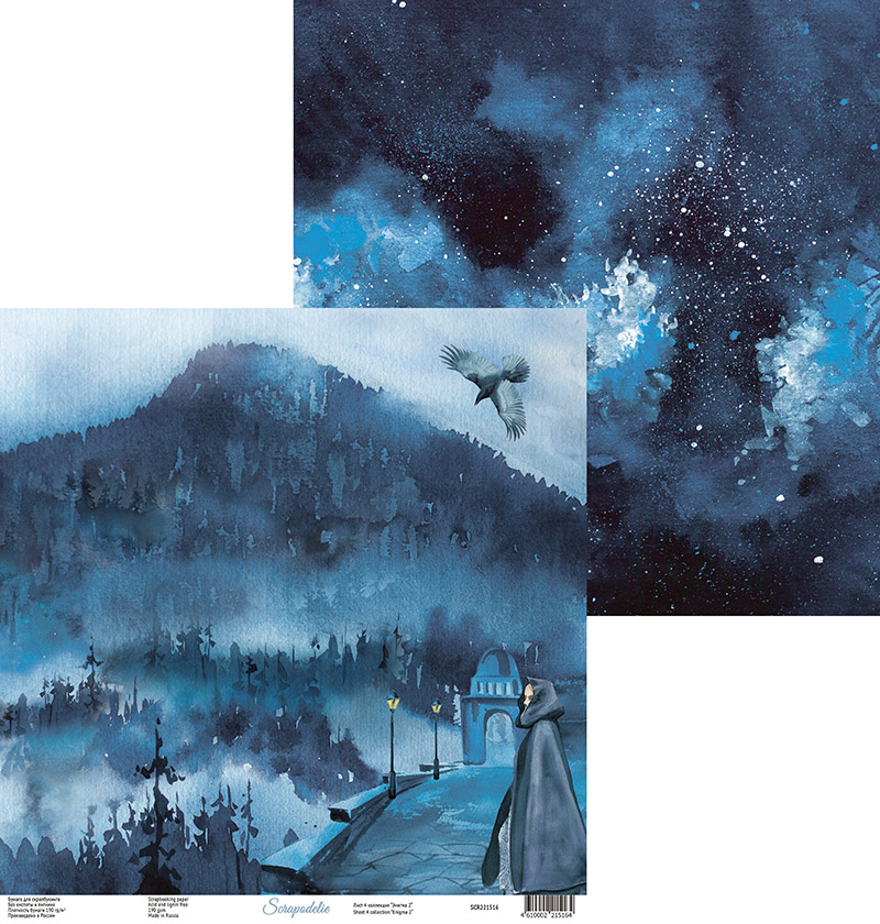 Бумага Scrapodelie “Enigma 2" Лист4 (SCR59)