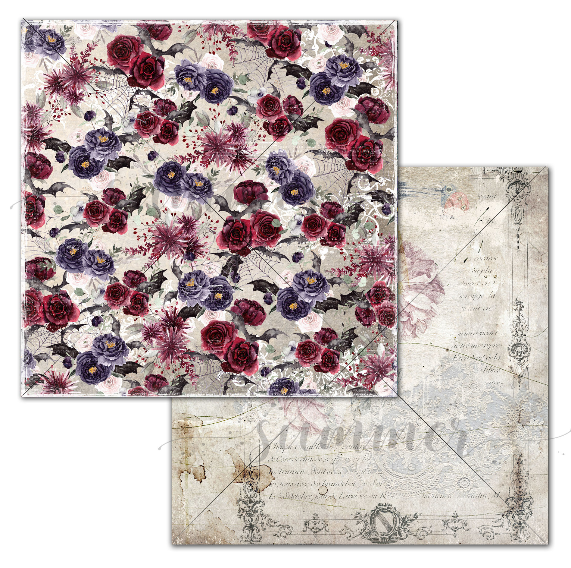 Бумага Summer studio "The dark desire" Dark magic (SMST293)