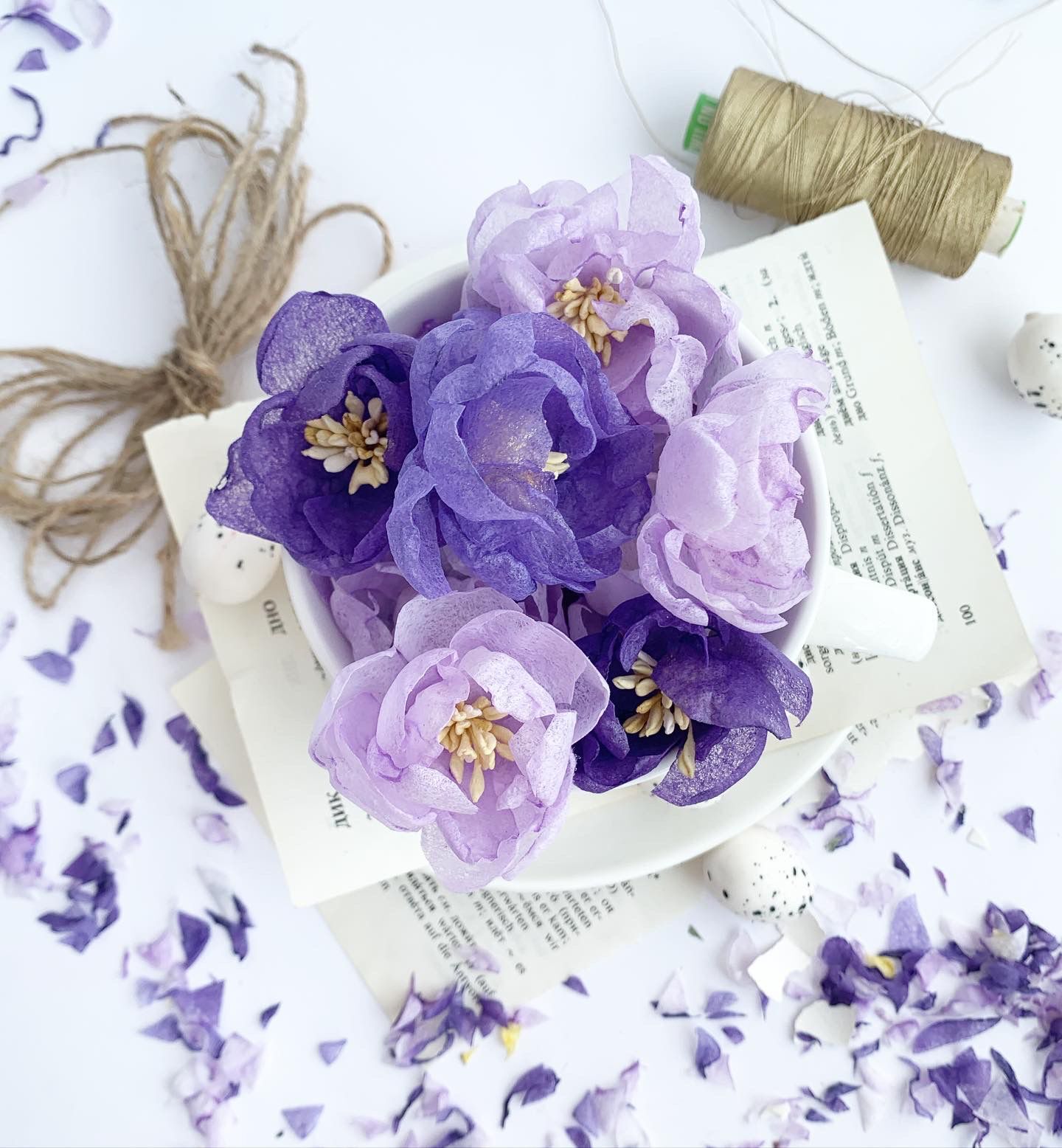 Набор цветов The TEA Garden пионы "Darkness"