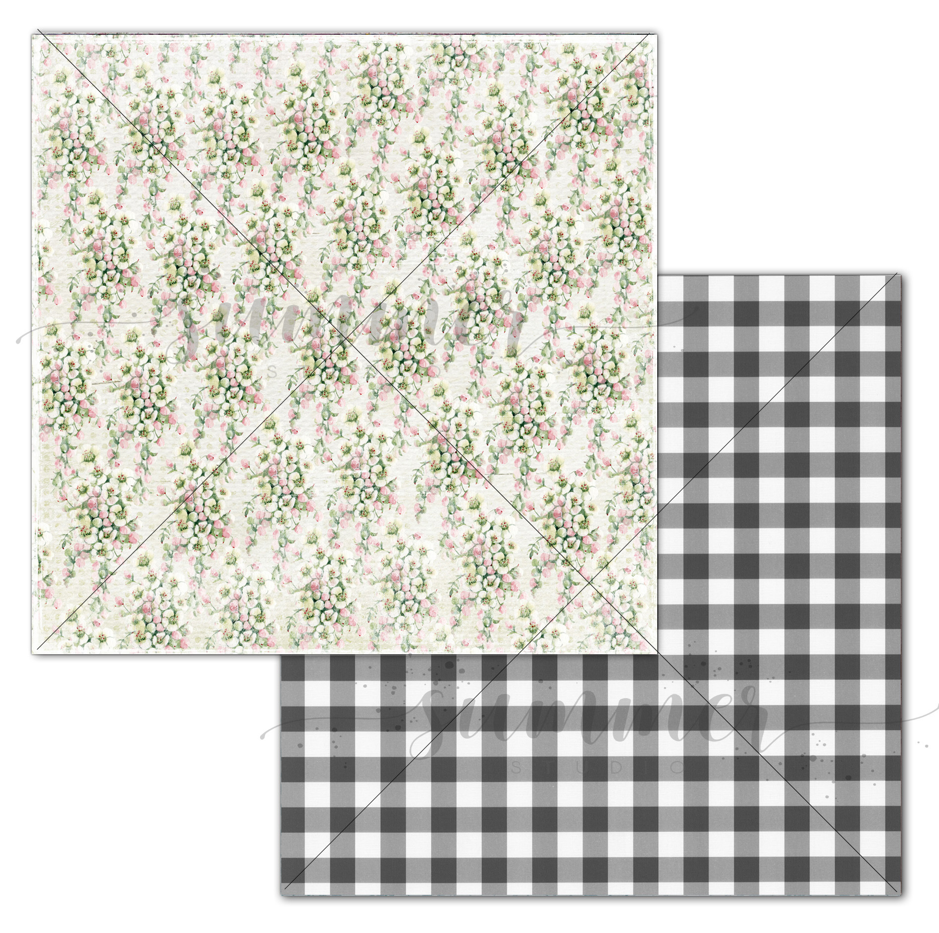 Бумага Summer studio "Райский остров" Экзотика (SMST302)