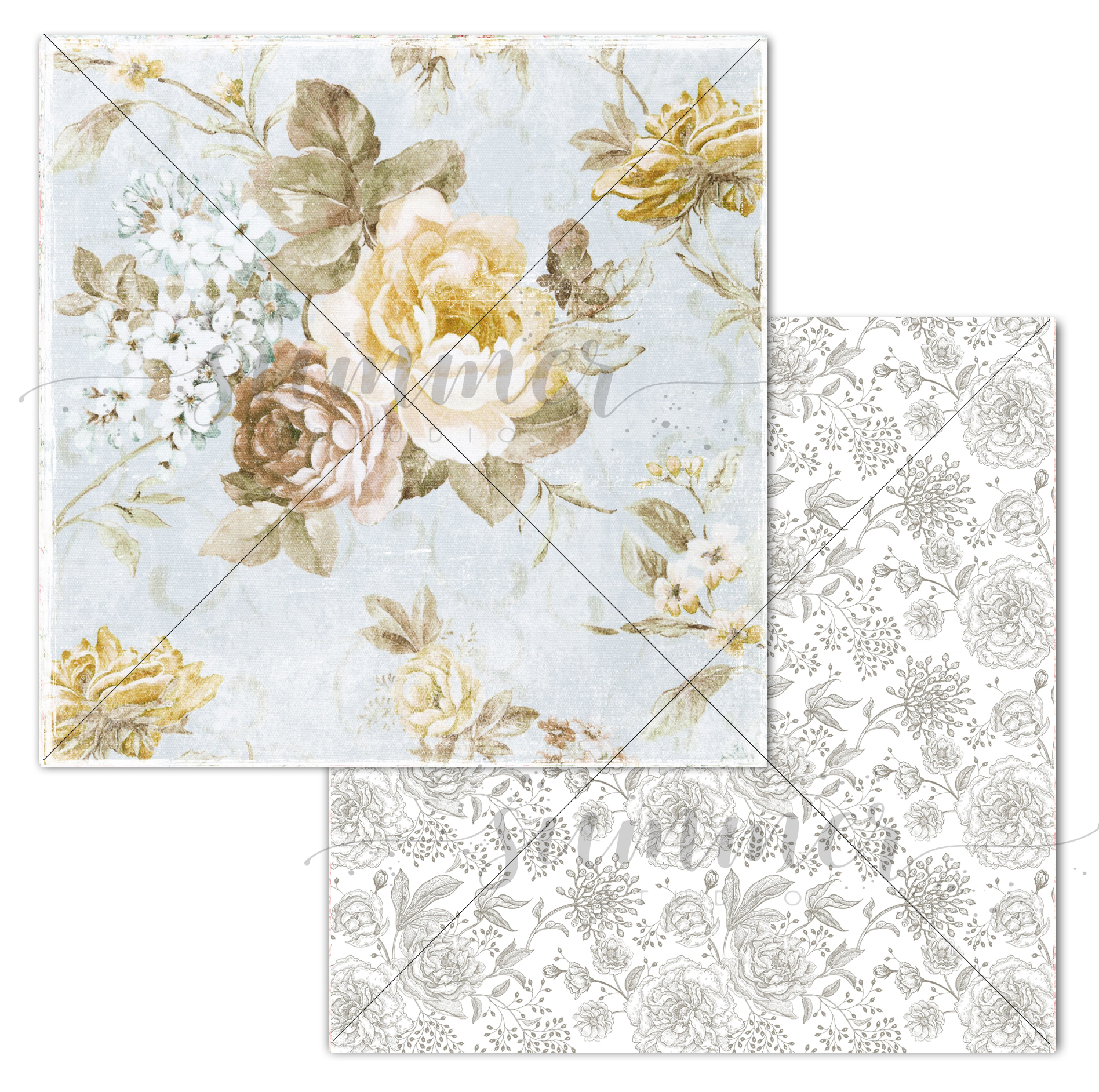 Бумага Summer studio "Райский остров" Саванна (SMST304)