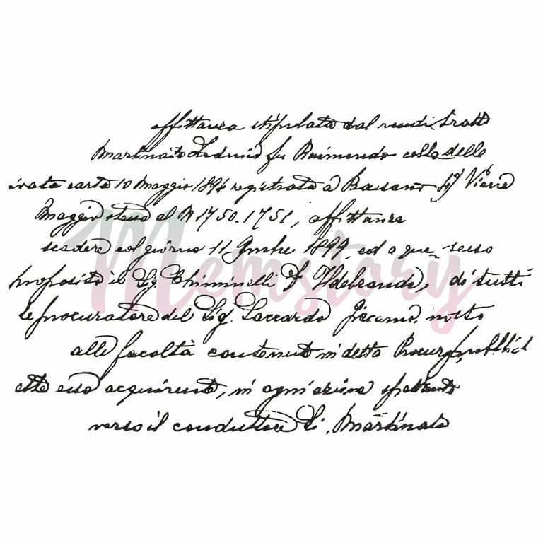 Штамп Memstory "Письмо"