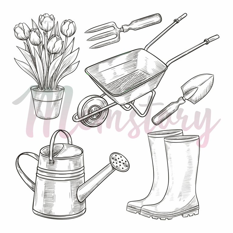 Штамп Memstory "Садовый набор" серия "Любимый сад"