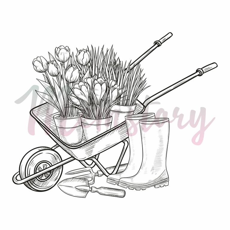 Штамп Memstory "Любимый сад" серия "Любимый сад"