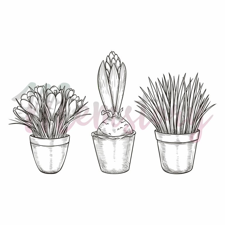 Штамп Memstory "Весна в саду" серия "Любимый сад"