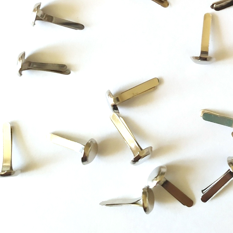 Набор брадс "Серебро" 6*13 мм 10 шт