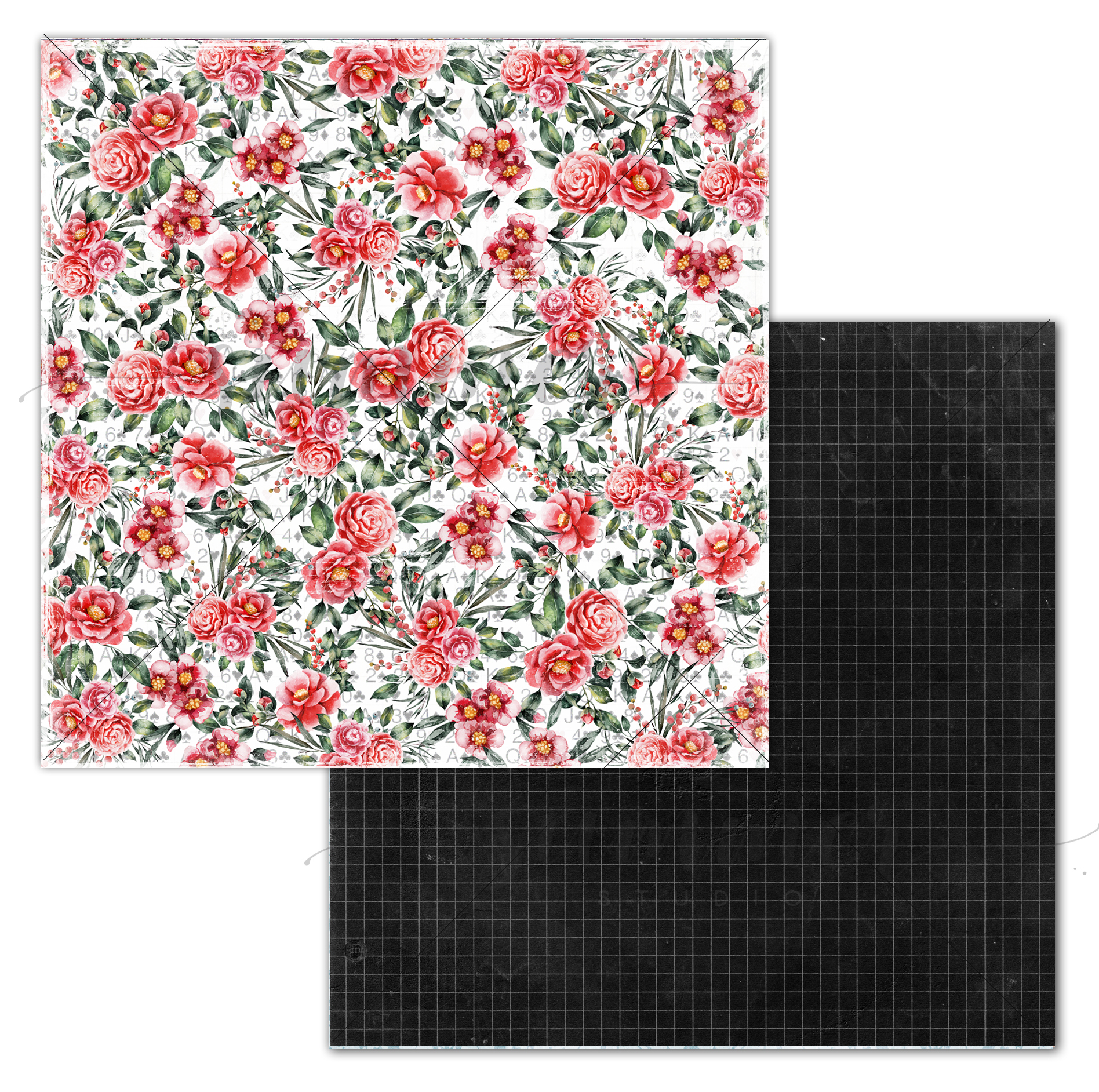 Бумага Summer studio "Однажды в сказке" Зазеркалье (SMST307)