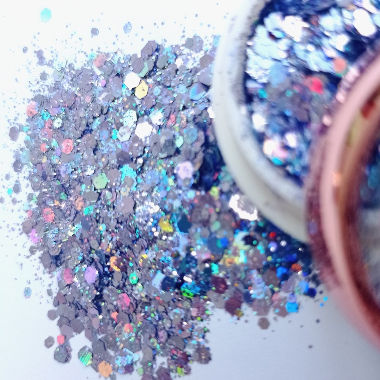 Глиттер-слюда "Сиреневый закат"