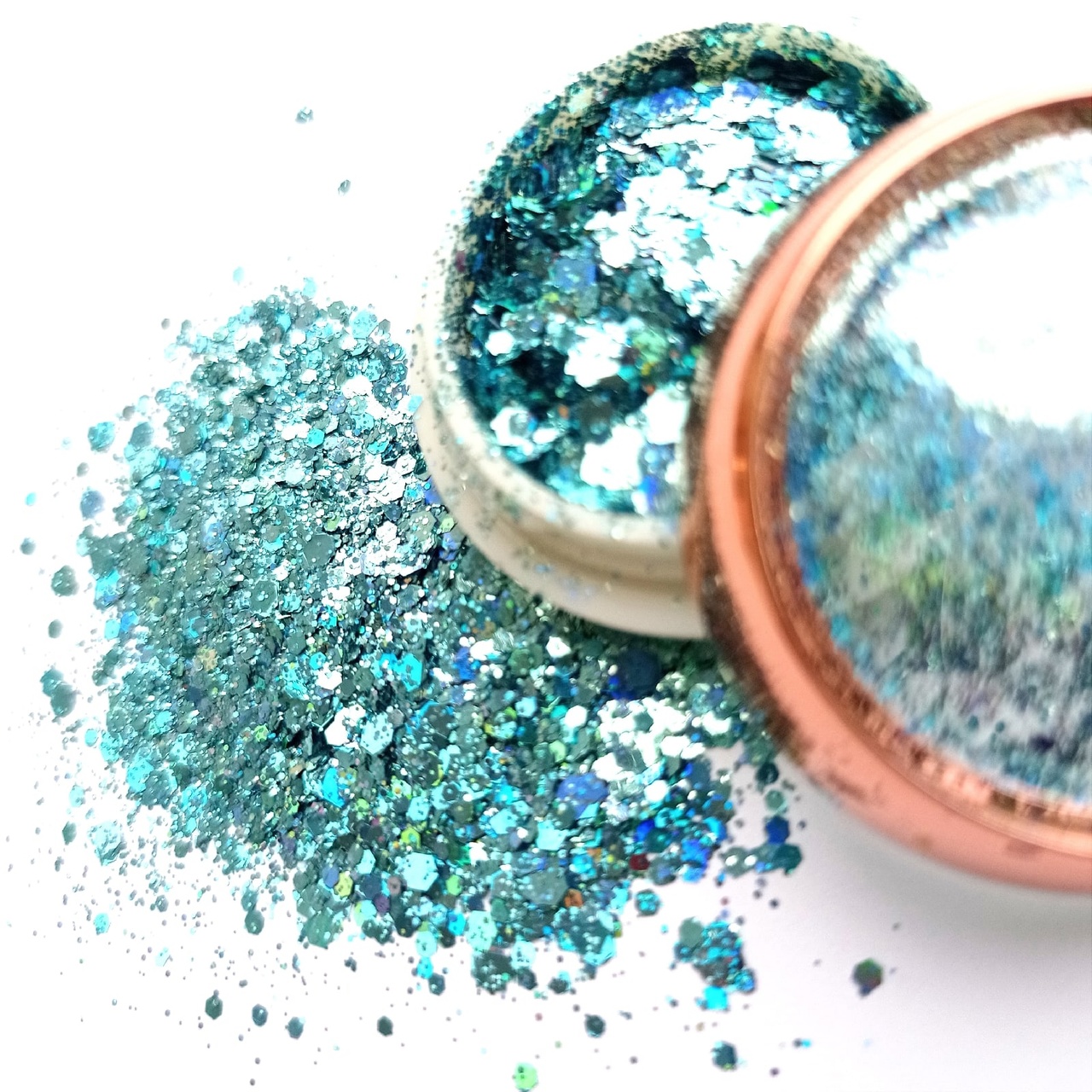 Глиттер-слюда "Голубое море"