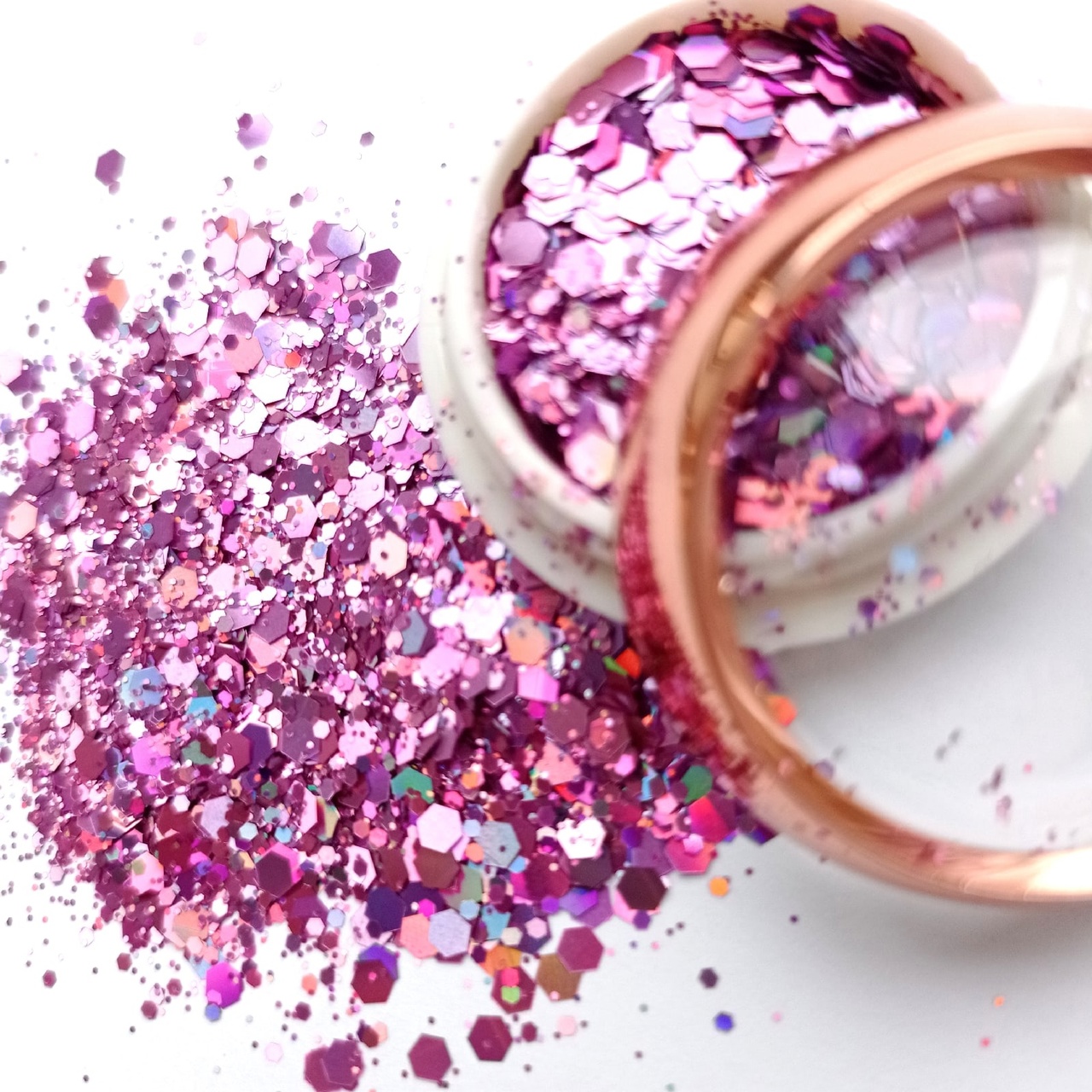 Глиттер-слюда "Розовый леденец"