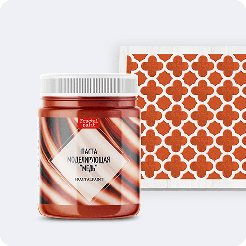 Текстурная паста акриловая Fractal Paint «Медь» 30ml