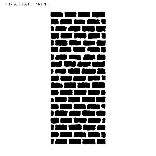 Трафарет Fractal Paint 12 х 27 см "Кирпичная стена" 085