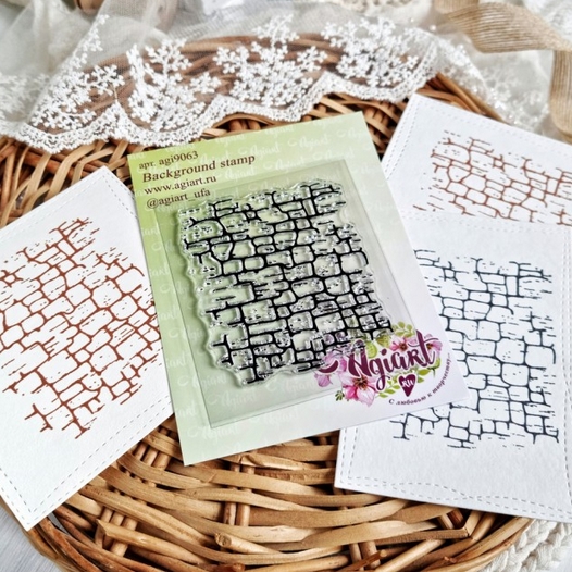 Штамп фоновый Agiart "Каменная кладка"
